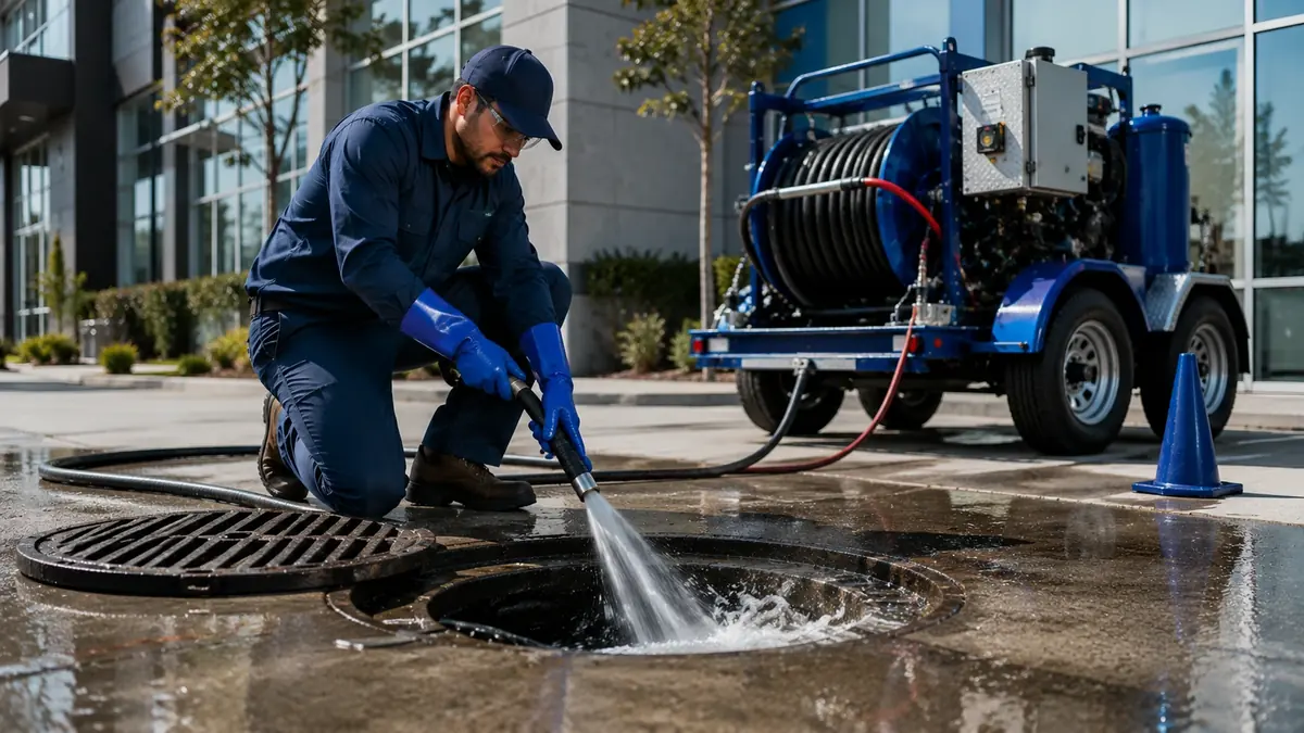 Commercial Hydro Jet Drain Cleaning in Mojave
