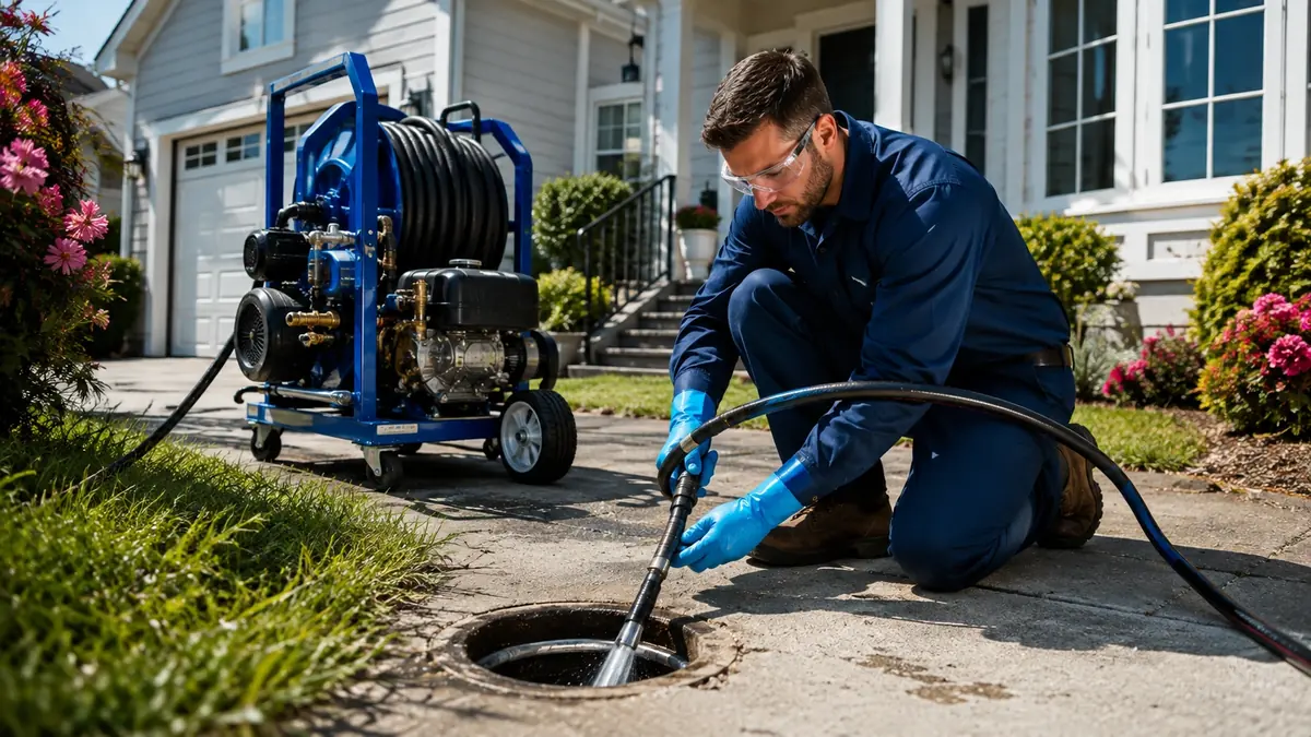 Residential Hydro Jet Drain Cleaning in Mojave