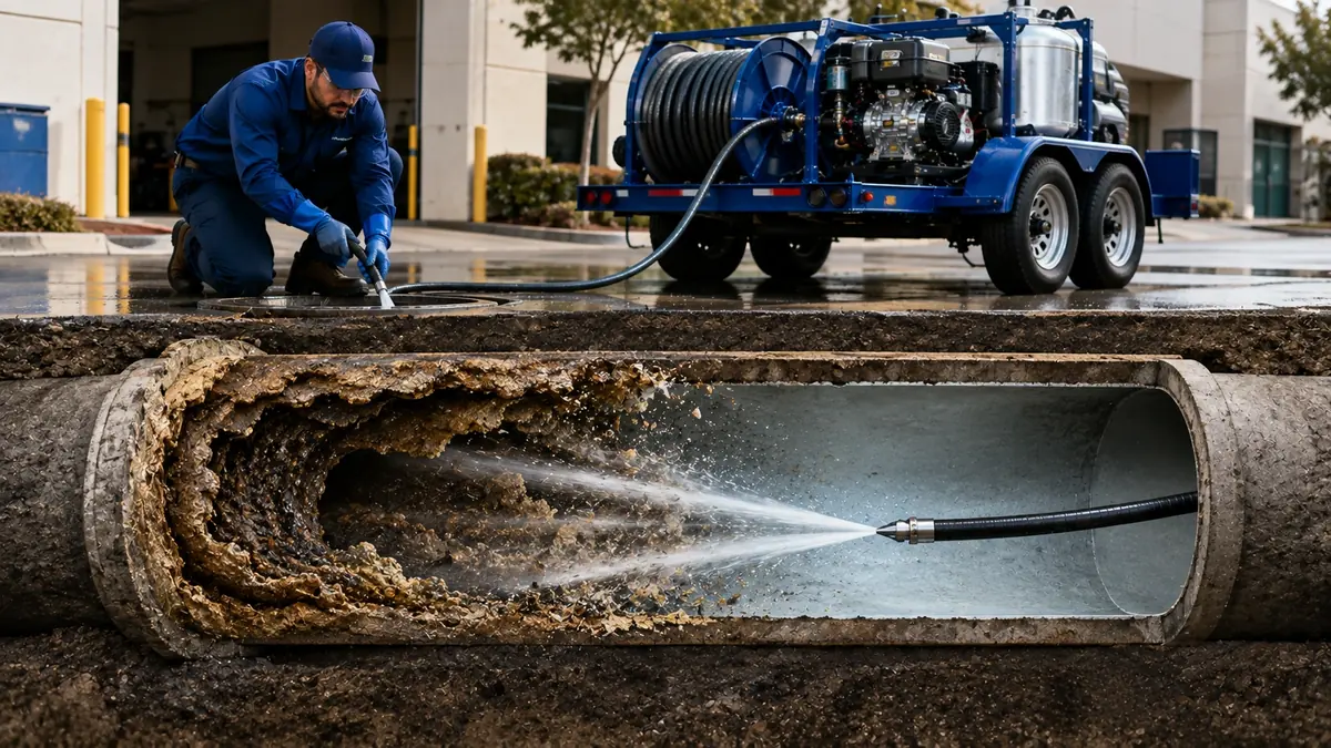 Sewer Pipe Descaling in Mojave